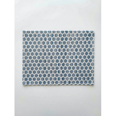 Marine Blue Sailor Dots Indoor Outdoor Placemat