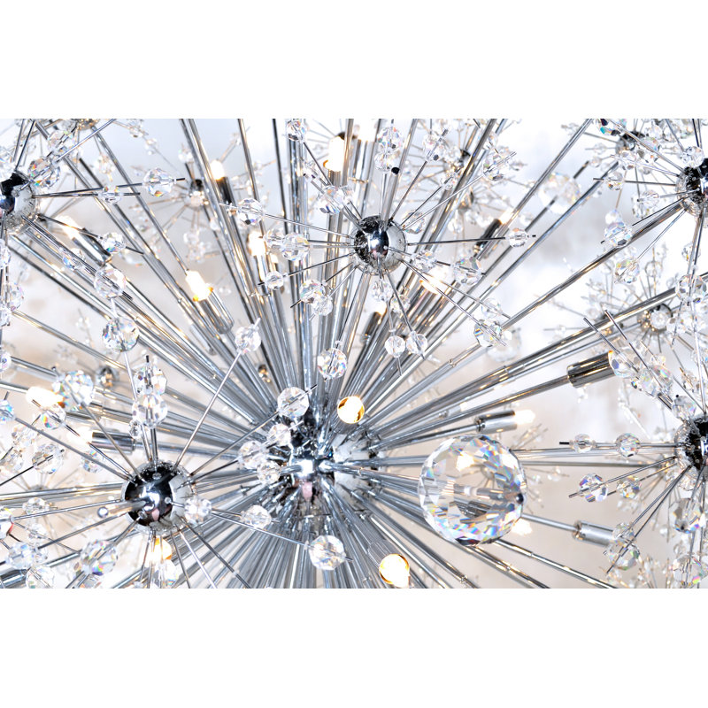 Lustre sphère spoutnik 40 lumières Mattern