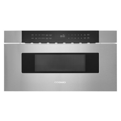 Cosmo 30 in. Haven Collection 1.2 cu. ft. Built-in Microwave Drawer, Presets, Touch Controls, Defrosting Rack, Stainless Steel