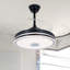 Ventilateur de plafond moderne 42 "avec lumière à DEL RVB et haut-parleur Bluetooth