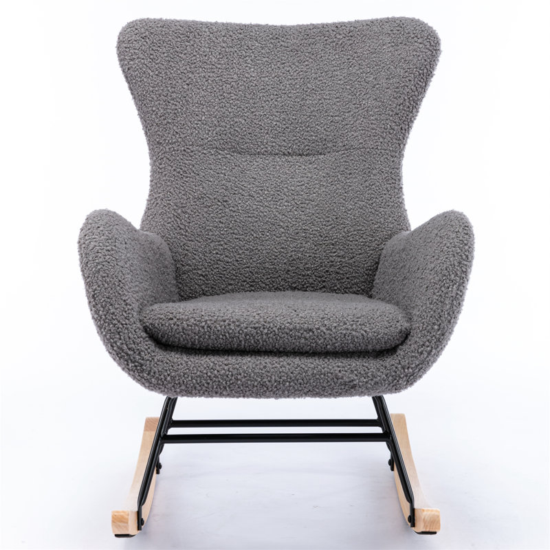 Fauteuil à bascule Teddy, Ourson gris foncé