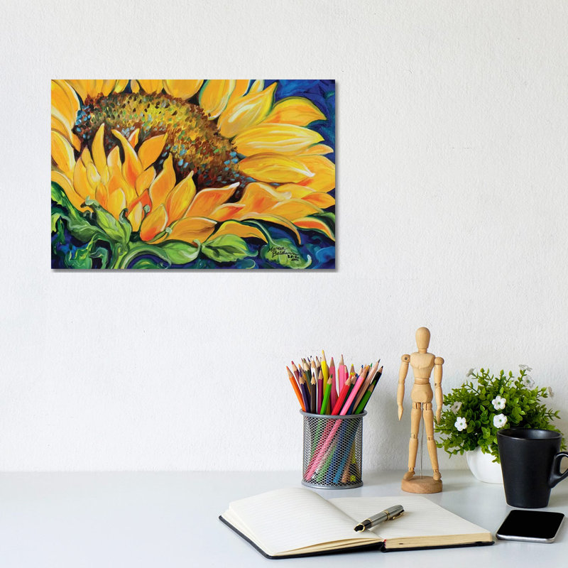 Sunflower September by Marcia Baldwin - Wrapped Canvas Print, 20.32 cm H x 30.48 cm W