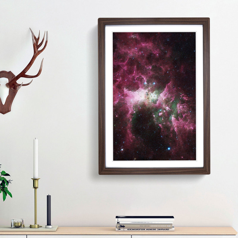 Universe in Abstract Vol.6 - Picture Frame Graphic Art Print, Walnut Framed, 87cm H x 62cm W x 2cm D