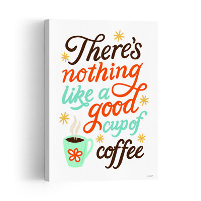 Good Cup Of Coffee Whimsical Abstract Contemporary Landscape Nature Wall Art Print