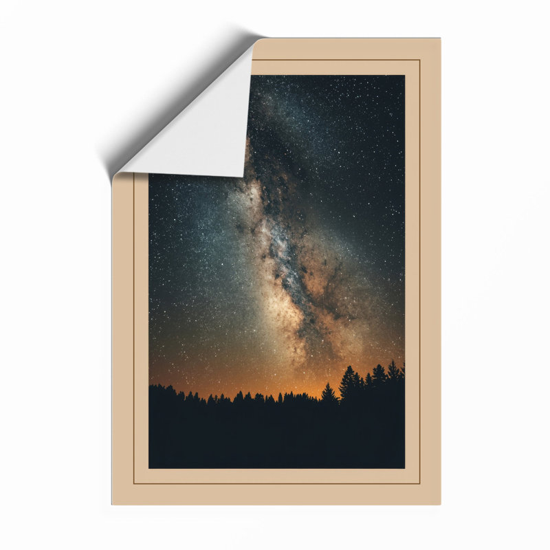 Milky Way Rising Scandinavian - Print, Unframed, A4 - 29.7 x 21.0 cm