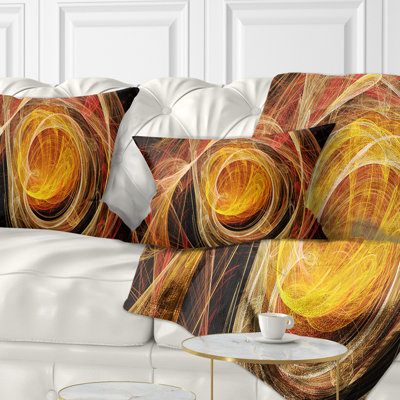 Boule de laine - Coussin imprimé abstrait