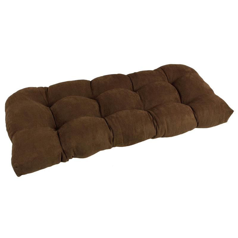 Coussin de banc d'intérieur cousu, Chocolat