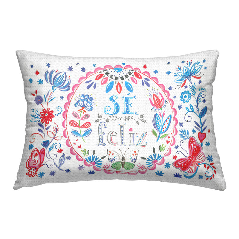 Coussin d'extérieur Se Felices Mariposas Florales