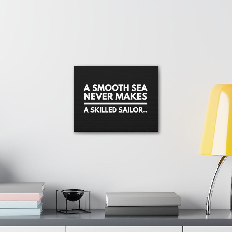 A Smooth Sea - Wrapped Canvas Print, 28cm H x 36cm W