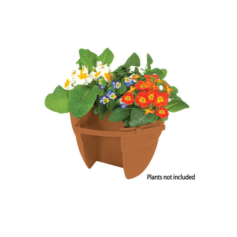 Pot à fleurs en plastique Krickel Bloomers, Terre cuite