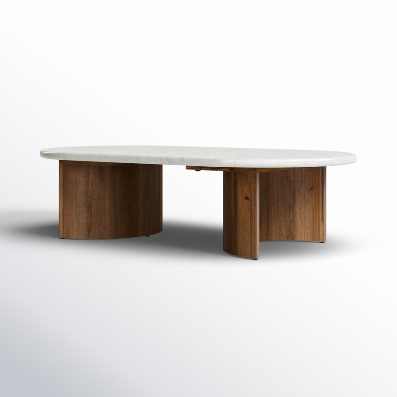 Paden Coffee Table, 17" H x 35" L x 65" W, Worn Oak