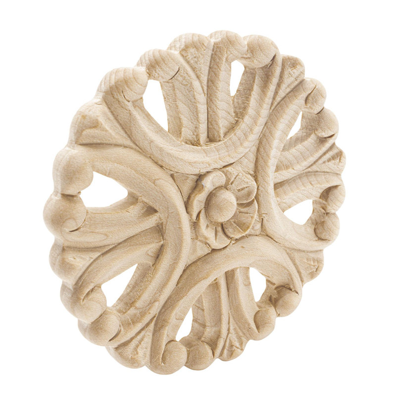 Petite applique en bois massif 3-1 / 2 po x 3/8 po