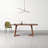 Fischer Walnut Solid Wood Dining Table