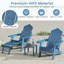 Chaise longue de patio Adirondack Hips toutes saisons avec repose-pieds rétractable-2043514304