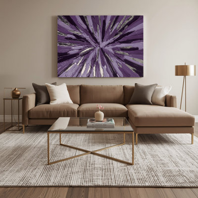 Neo Expressionism 25 Purple Canvas Wall Art