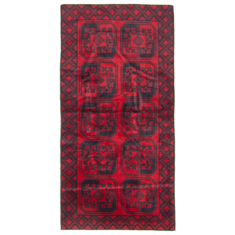 Tapis rouge Teimani 2 pi 9 po x 5 pi 8 po