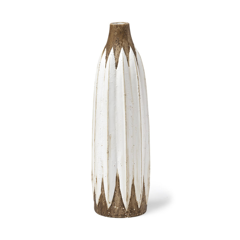Vase de table en céramique 18 po Ariyha, H 18 po x l 6 po x P 6 po