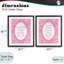 Ensemble de 2 impressions encadrées sous verre "L love Pink Ornate", par Lil 'Rue-1278099690-1278099694