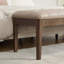 Banc de chambre rembourré de 168 cm avec assise capitonnée en similicuir, taupe