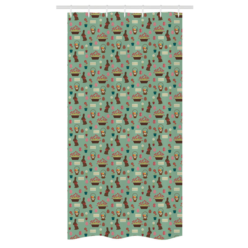 Shower Curtain with Hooks Included, 72" H x 36" W