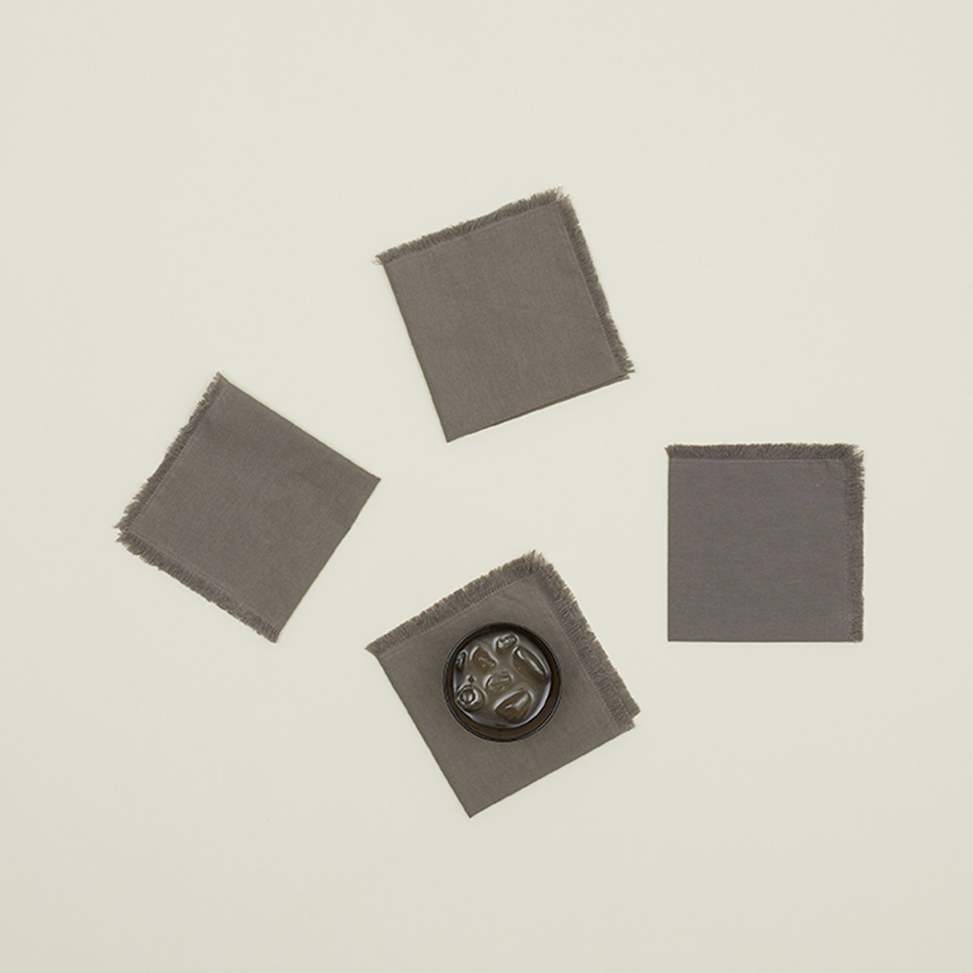 Caseville Reversible Napkin, Dark Gray