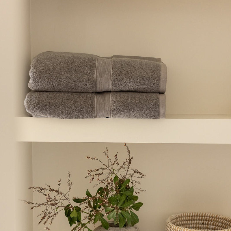 Luxe Bath Towels, Gray