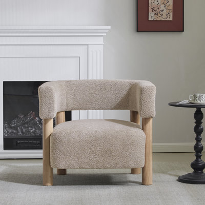 Fauteuil d'appoint rembourré Boucle