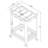 Neerav Metal Bar Cart