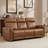 82" W Classic Top-Grain Leather Ergonomic Power Reclining Sofa With USB & Type-C(Set Of 2)-1929720573
