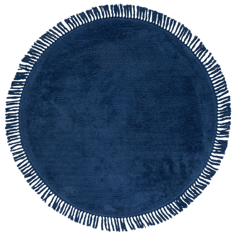 Tapis de couleur unie performance touffeté à la main Vermont 575, Rond 3 pi