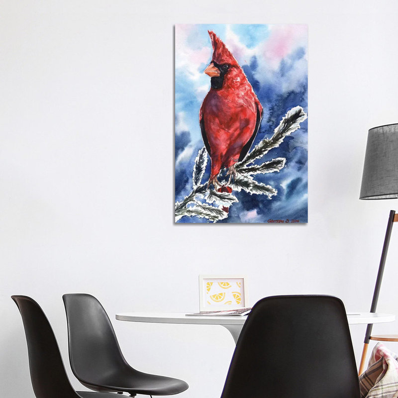 Cardinal 1 Piece Wrapped Canvas Wall Art, 101.6 cm H x 66.04 cm W
