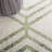 Arrietty Geometric Machine Made Area Rug in Ivory/Sage-1125006342