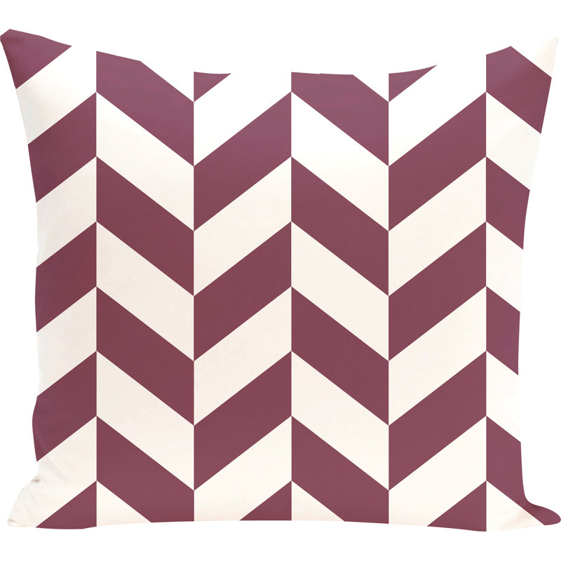 Housse et insert de coussin extérieur Zigzag Jag, Fleur de la Passion, 16 po x 1 po
