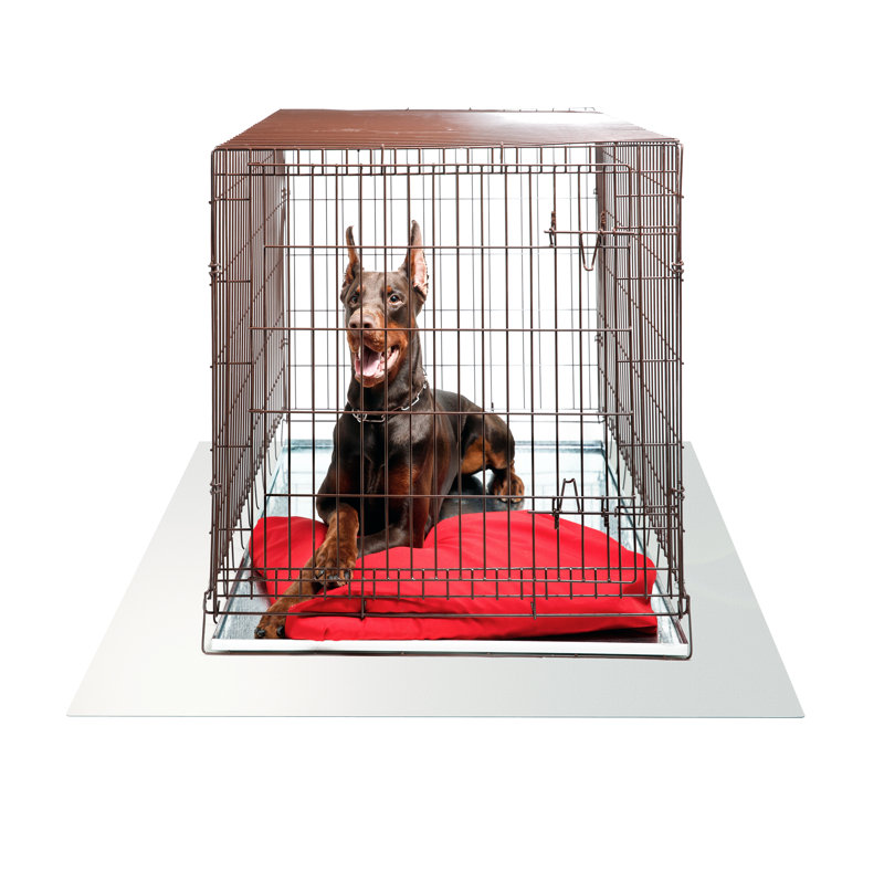 Clear Polycarbonate Dog Crate Floor Protector Mat 48" x 53"