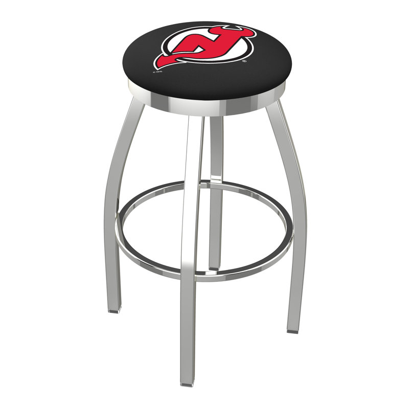 Tabouret pivotant très haut NHL, New Jersey Devils, Chrome, Très grand (siège d'une hauteur de 36 po)