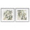 Olive Branches in Pastel, ensemble de 2 reproductions encadrées sous verre, design par Mona Grace