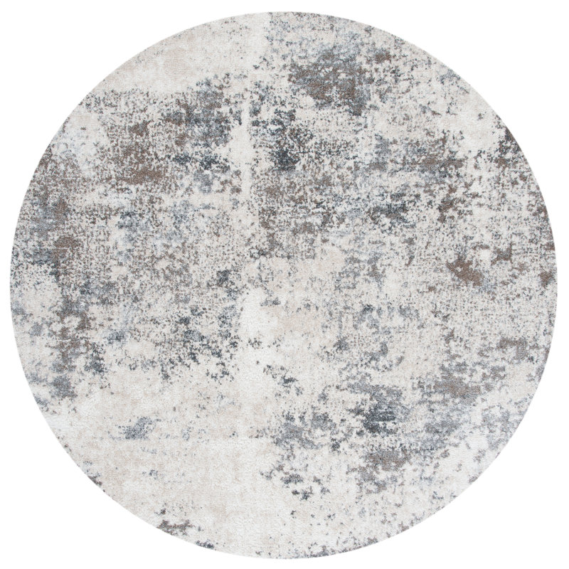 Scriber Performance Abstract Rug, Round 6'7"