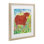 «Highland Cow Whimsical Dapples», reproduction encadrée sous verre, conception de Clare Tupper