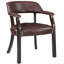 Chaise de salle à manger à accoudoirs touffetés noyer LUMera-1550093335-1550979415