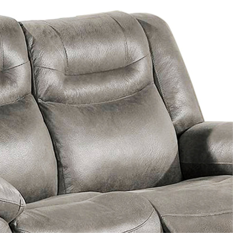 Manual Reclining Loveseat Chair with Pull Tab Mechanism,Stylish and Comfortable Seating