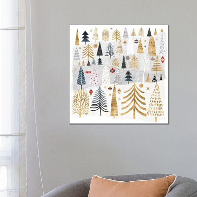 Christmas Chalet III 1 Piece Wrapped Canvas Wall Art