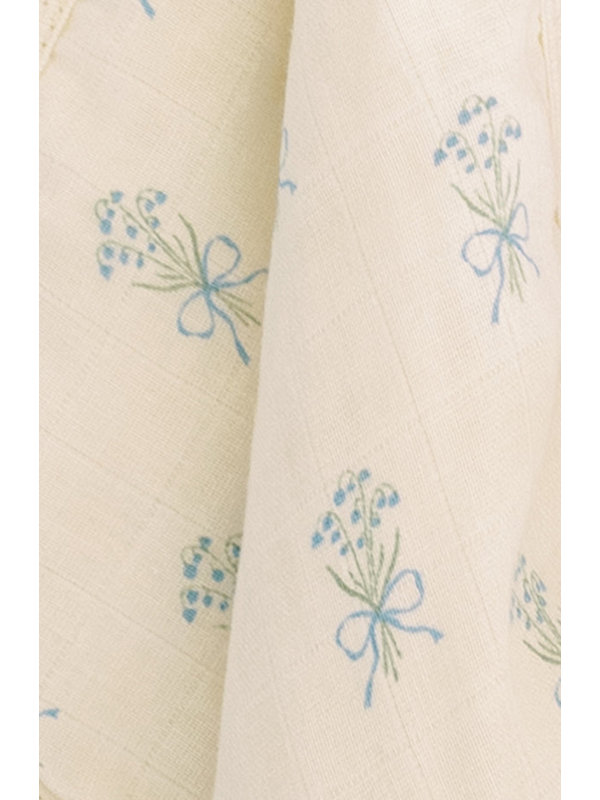 Oilo Studio - Premium Muslin Swaddle Blankets, Bunny & Lily of the Valley