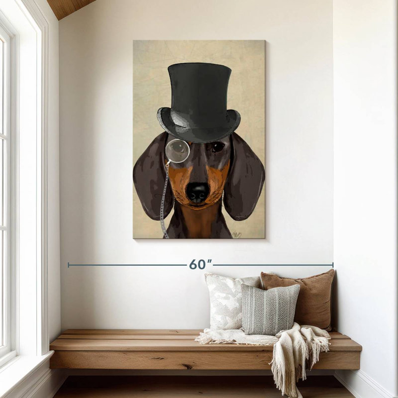 Chien et teckel Ketti, H 45 po x l 30 po
