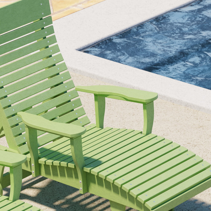 Chaise longue inclinable Signature, Vert citron