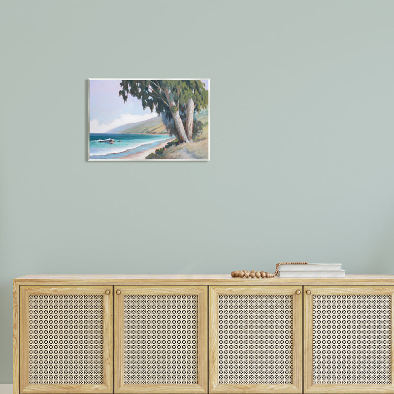 Art mural sur toile flottant Seaside, H 13 po x l 19 po x P 0,5 po, Bois