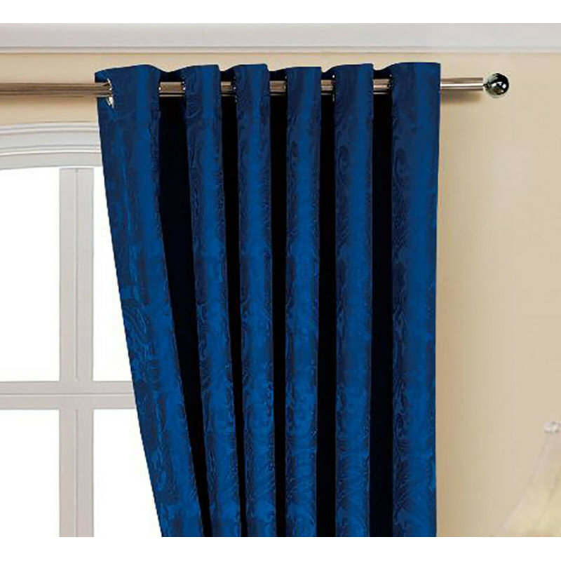 Tremblay Cotton Blend Room Darkening Curtain Pair, Width 168 x Drop 137cm