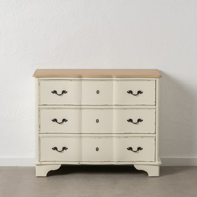 Pitre Solid Wood 100cm W 3 - Drawer Chest of Drawers