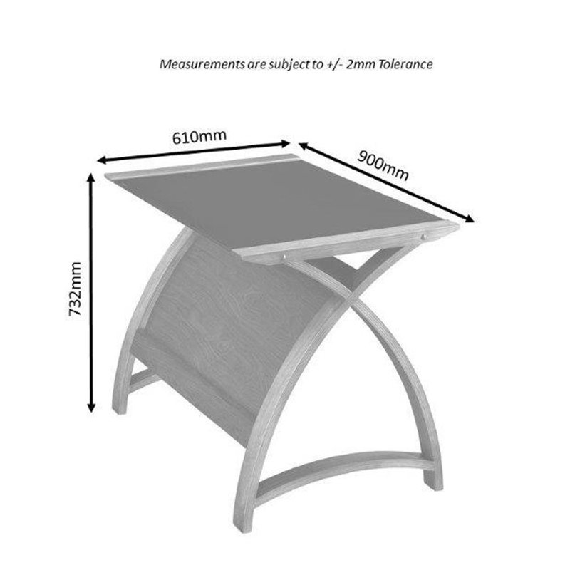 Benefield Computer desk, 73cm H x 90cm W x 61cm D
