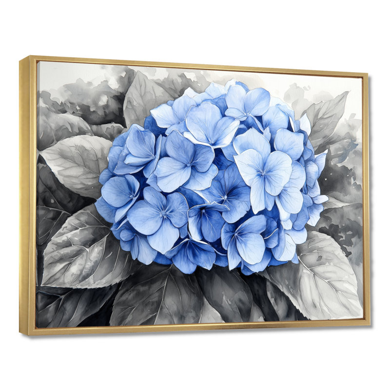 Ingersoll - Floral Wall Art, H 24 po x l 32 po, Picture Frame Print, Doré