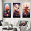 Multiverse Abstract Geometric Metamorphosis VII - Abstract Shapes Art Set Of 3 Pieces-981916624-981910575